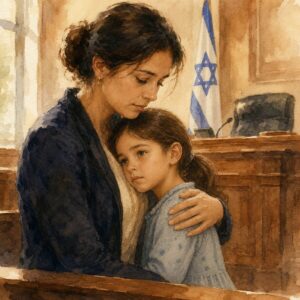 אם ובת מחובקות