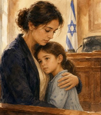 אם ובת מחובקות